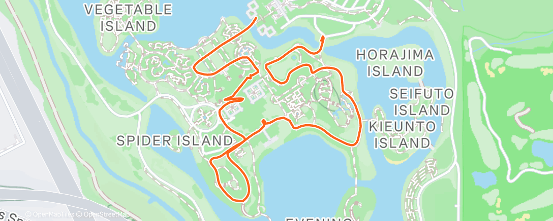 Карта физической активности (Lightscapes at Botanical Garden)