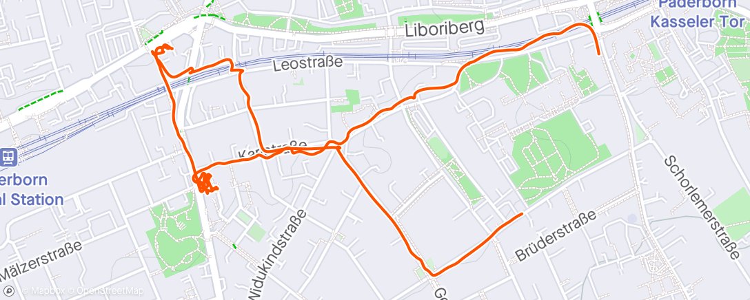 Kaart van de activiteit “Radfahrt am Nachmittag”