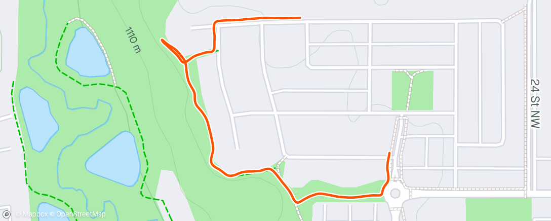 Map of the activity, Morning Walk