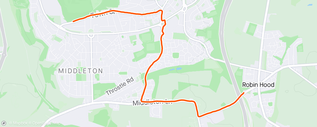 Map of the activity, Hot 🥵 Afternoon Run