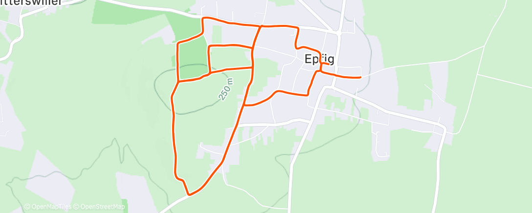 Mappa dell'attività Vélo dans l'après-midi