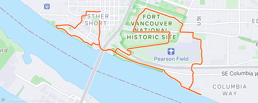 Map of the activity, Morning Run
