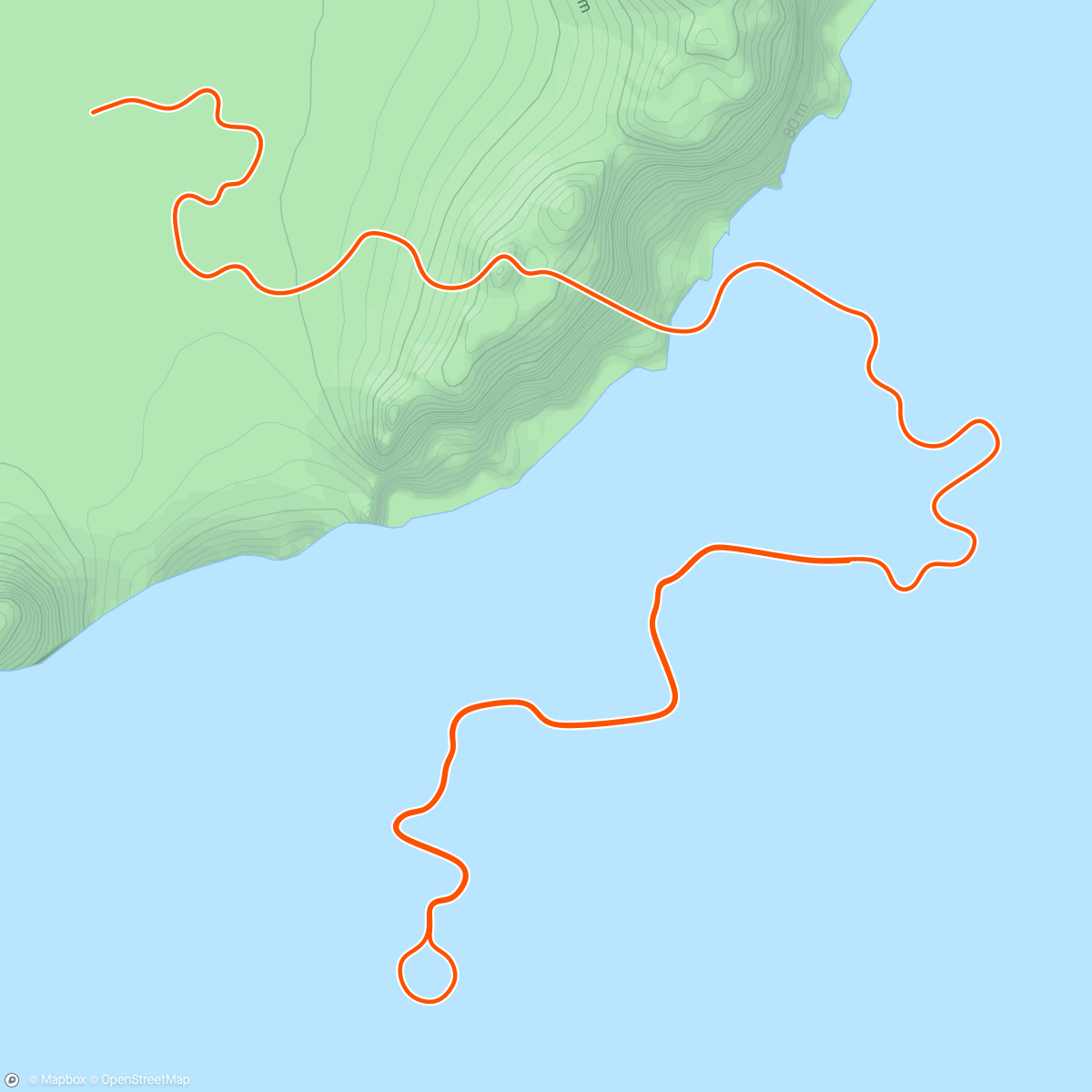 Map of the activity, Zwift - Tempus Fugit in Watopia