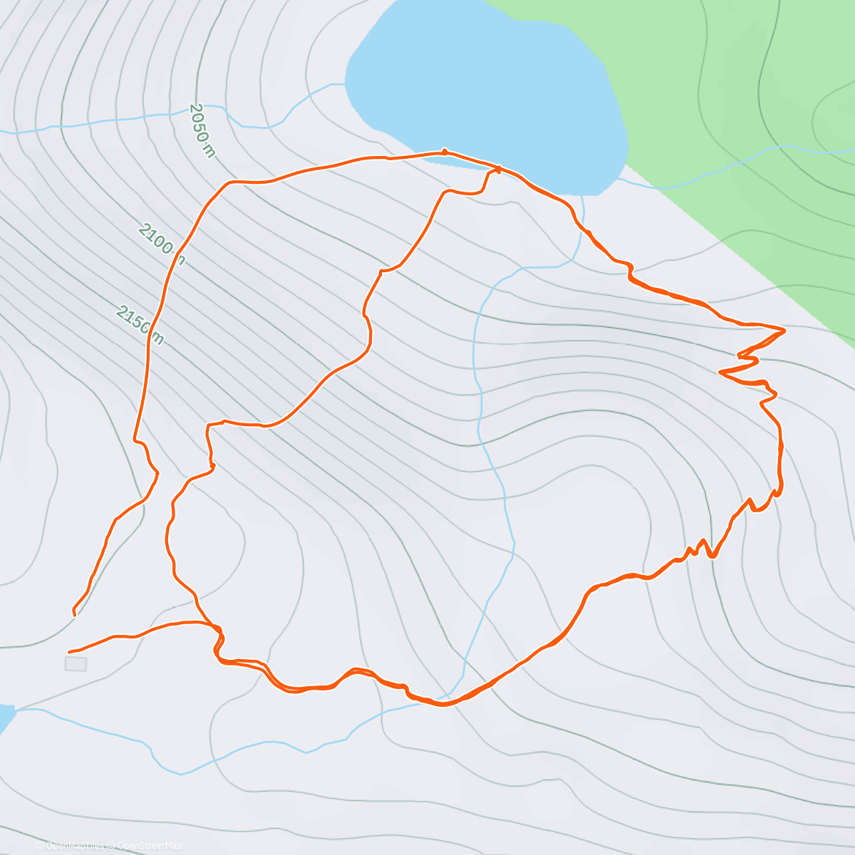 Map of the activity, Meadow Day 1