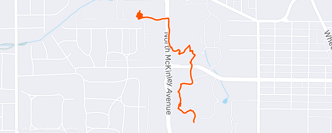 Map of the activity, Lunch Walk