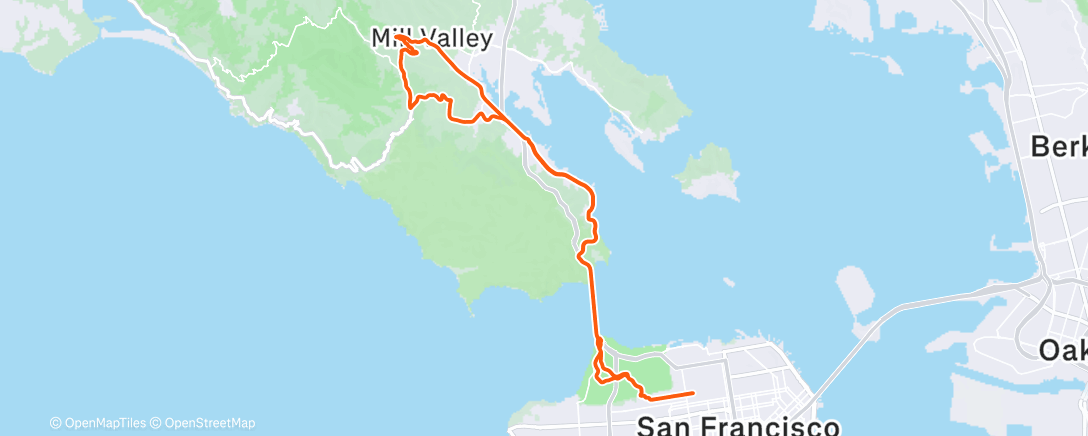 Map of the activity, Morning Ride