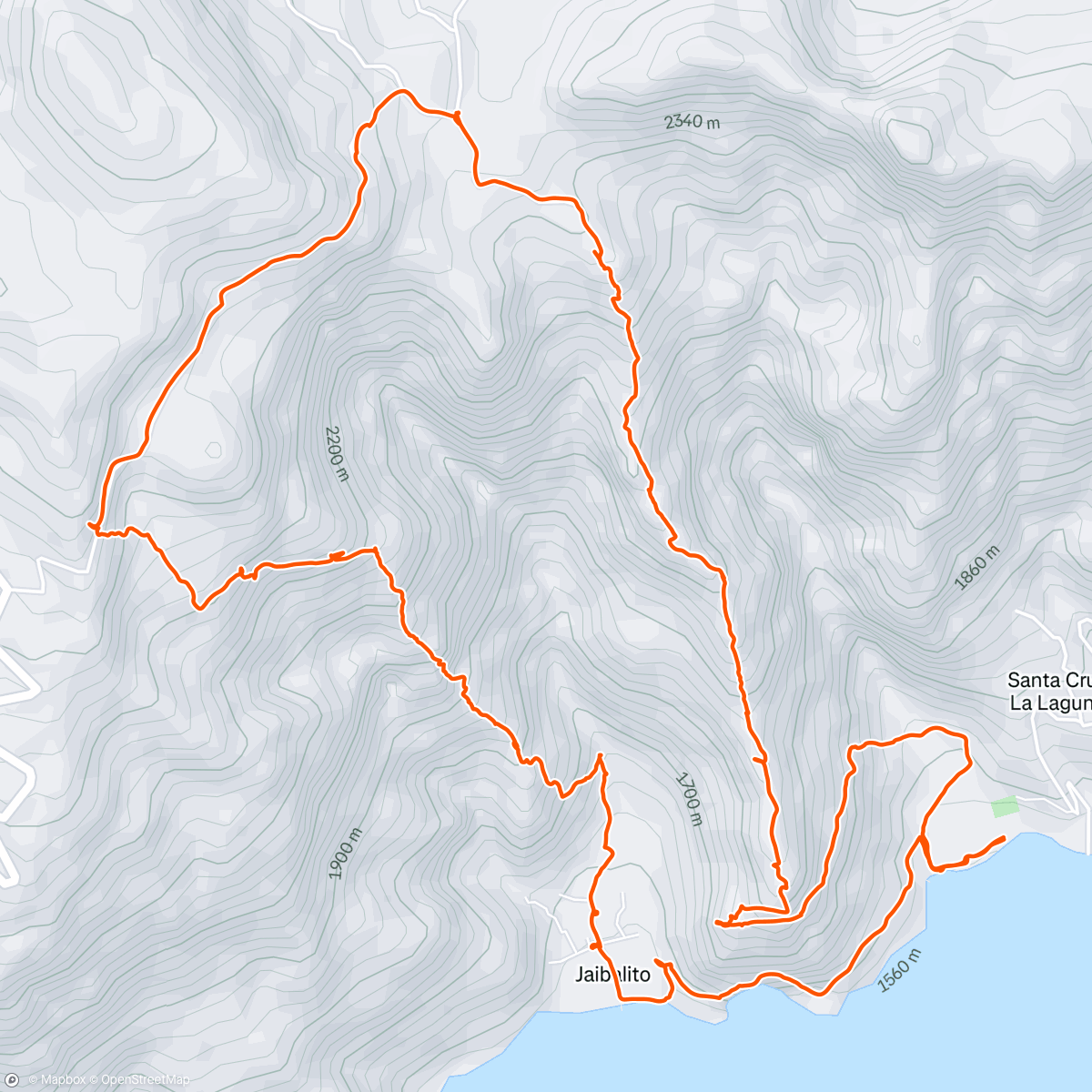 Map of the activity, ⭕️ Santa Cruze > La Cruz de Jaibalito (y Aguatenango) > Mirador Corazón del Cielo > Santa Cruz