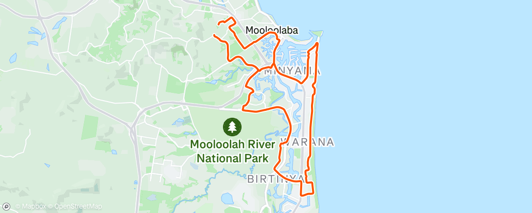 Mapa da atividade, Morning Ride