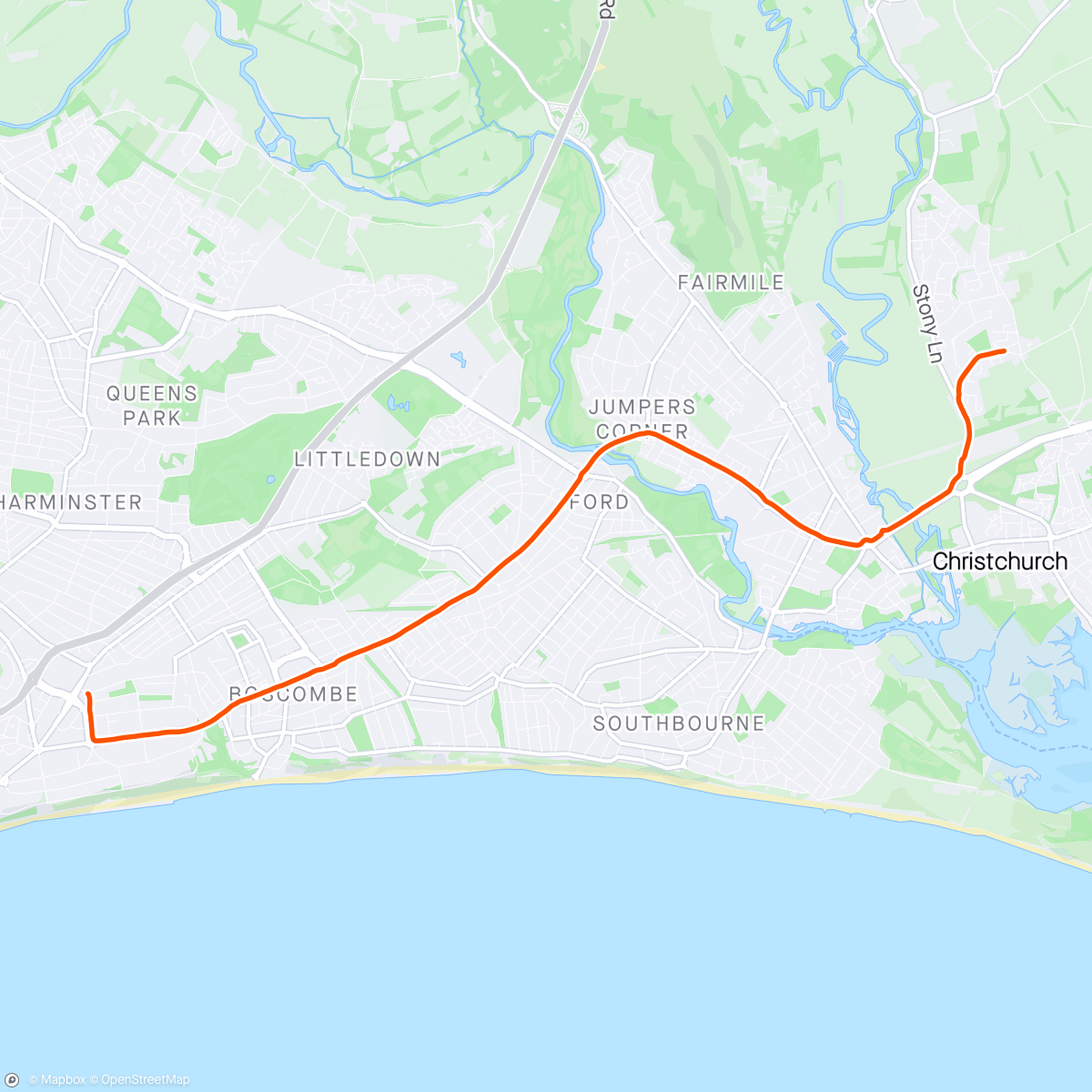 Map of the activity, Cycle 🚲 home from work