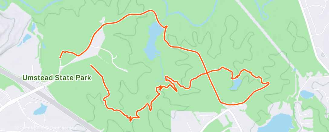 Map of the activity, Afternoon Hike