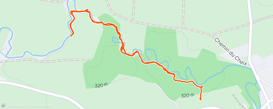 Map of the activity, Promenade retour pluie
