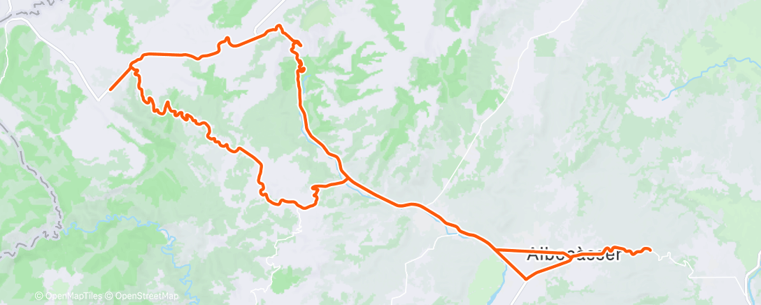 Mappa dell'attività Bicicleta matutina