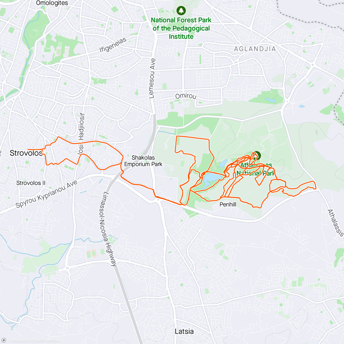活动地图，Morning E-Bike Ride