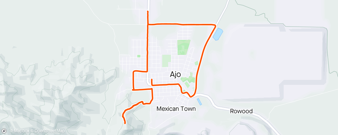 Map of the activity, Ajo