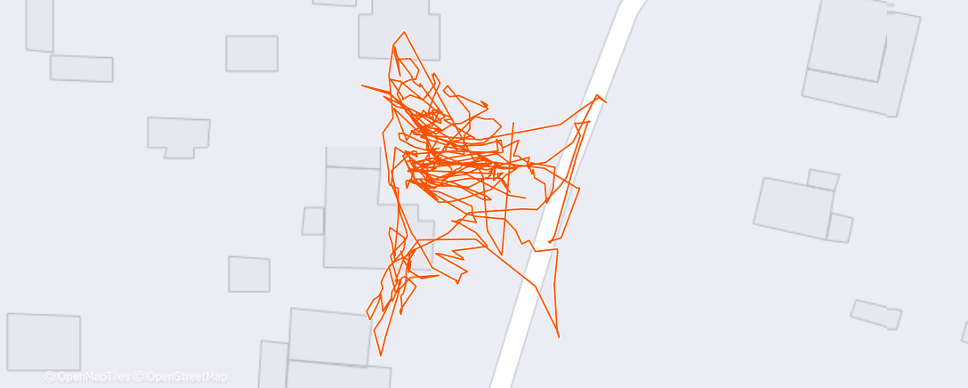 Map of the activity, Evening Workout