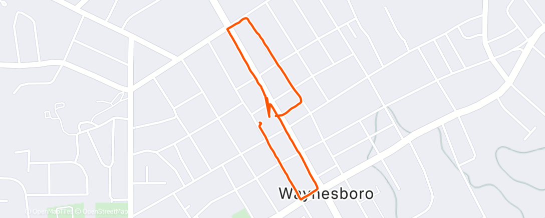 Map of the activity, Run with Charlotte (Big sister)