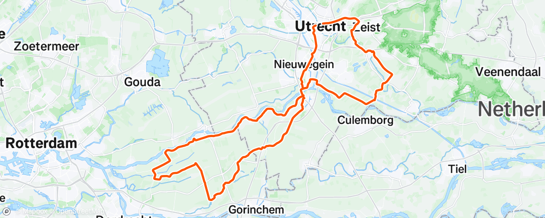 Map of the activity, Morning Ride