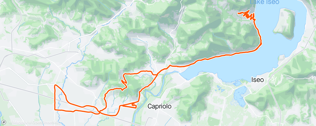 Map of the activity, Lago con salita a Vigolo e Gandosso da Credaro