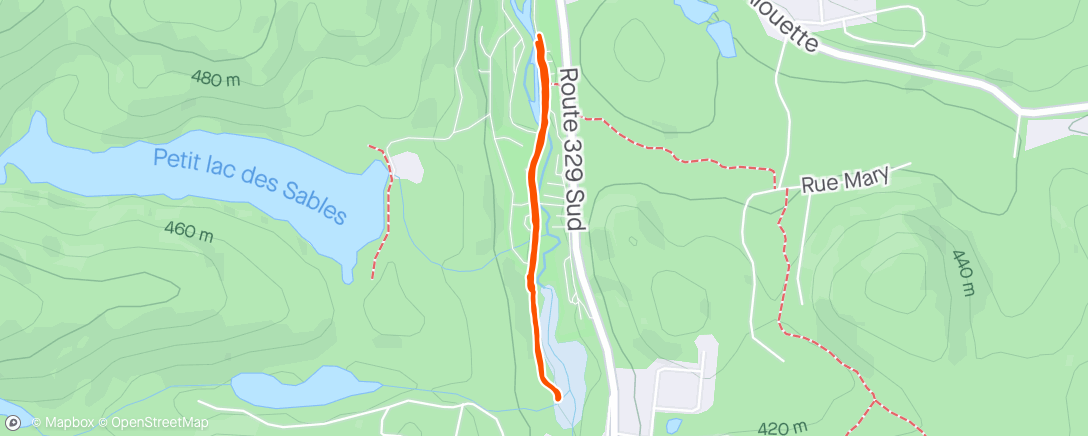 Map of the activity, Walk in the park