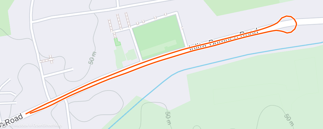 Map of the activity, Evening Run