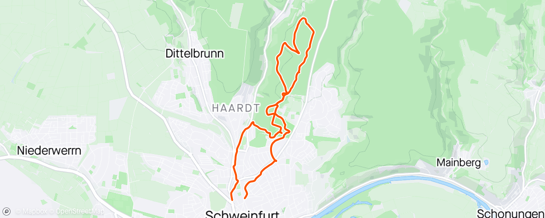 Map of the activity, Restday forest walk 🥰