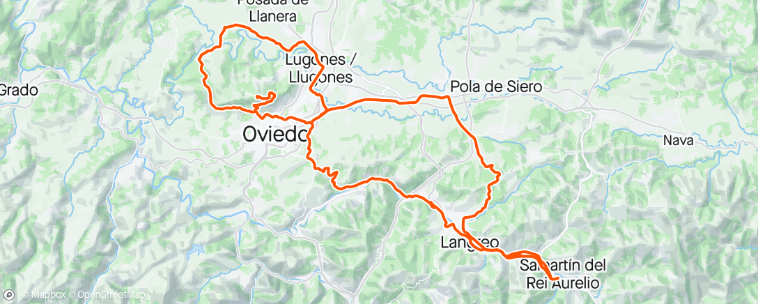 Map of the activity, Vaya Cristo 🙄: Violeo + Naranco