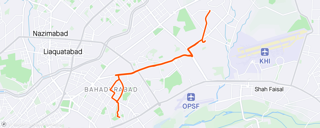 Map of the activity, Post Eid Hill park Ride