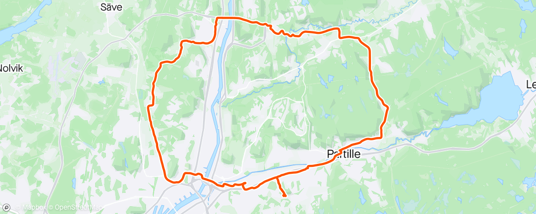 Map of the activity, Långpass