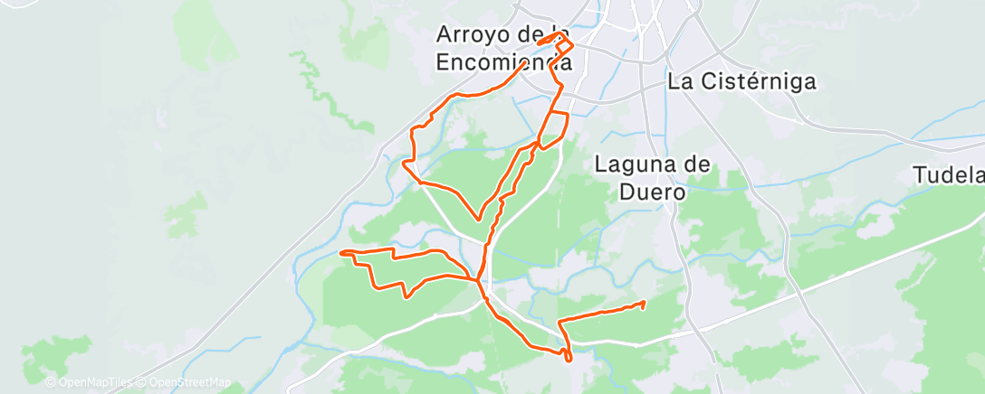 Карта физической активности (Bicicleta de gravilla matutina)