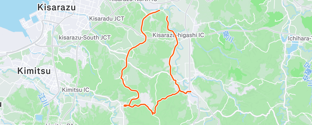 Map of the activity, 朝のライド
