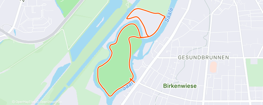 Map of the activity, NeujahrsRunde