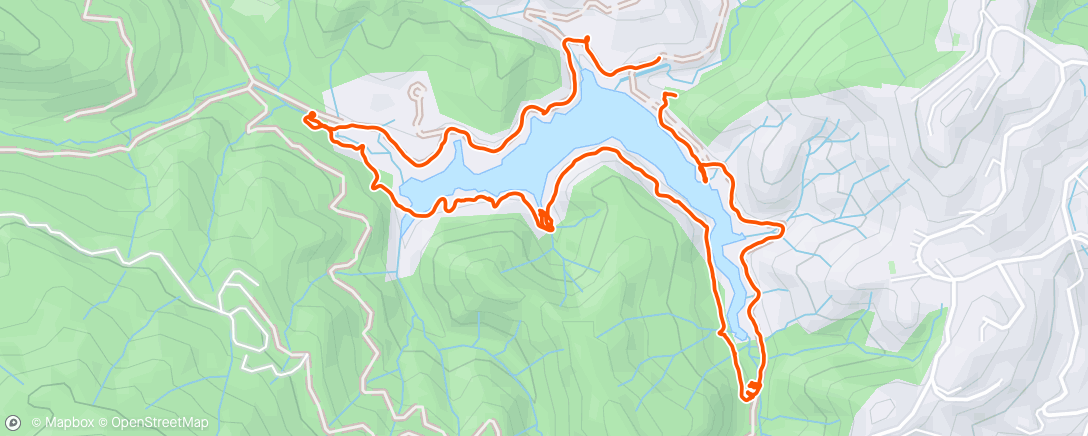 Map of the activity, Evening Walk