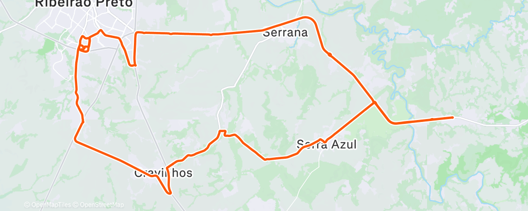 Map of the activity, Pedal Jp Rossi Team