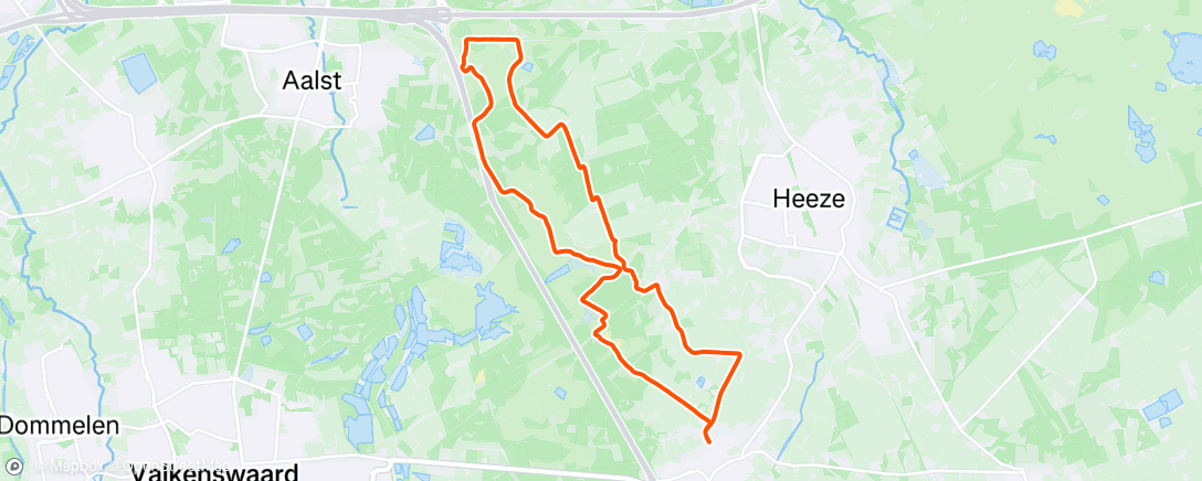 Map of the activity, Start of meteorological spring, so I went for a swim