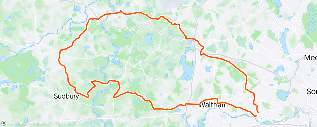 Map of the activity, First real ride… in how long?