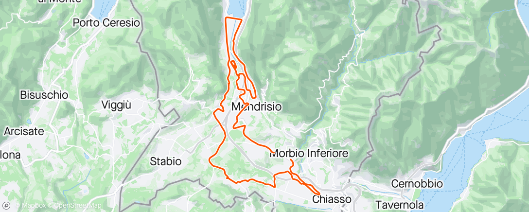 Map of the activity, Kriterium San Martino