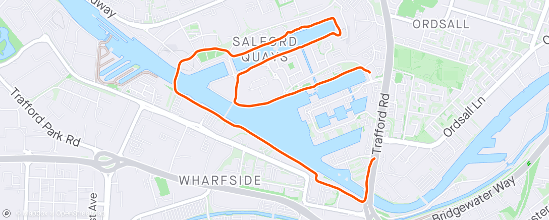 Map of the activity, Evening Run - first one back 🏃🏼‍♀️