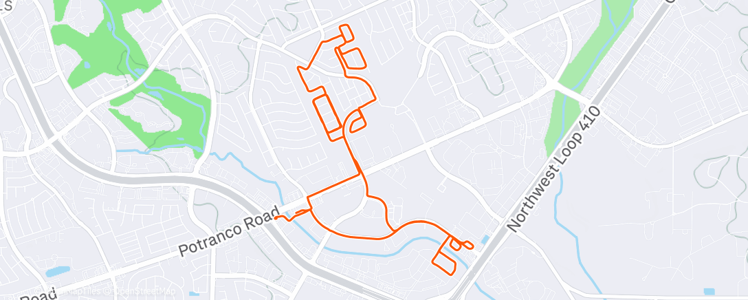 Map of the activity, Evening Ride