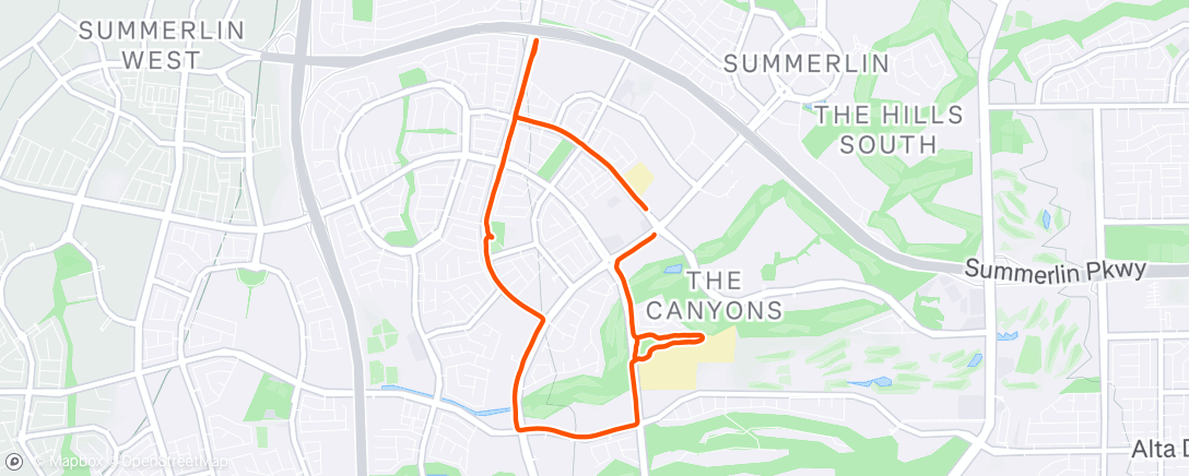 Map of the activity, Morning Run