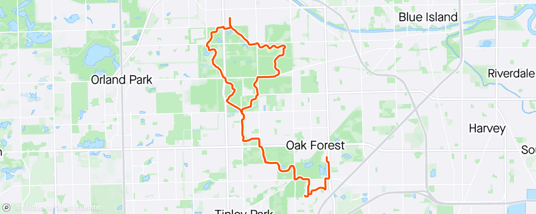 Map of the activity, Forest Preserves