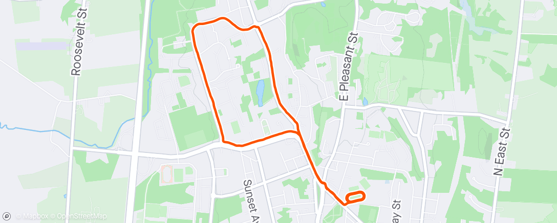 Map of the activity, 8x400 low 80’s