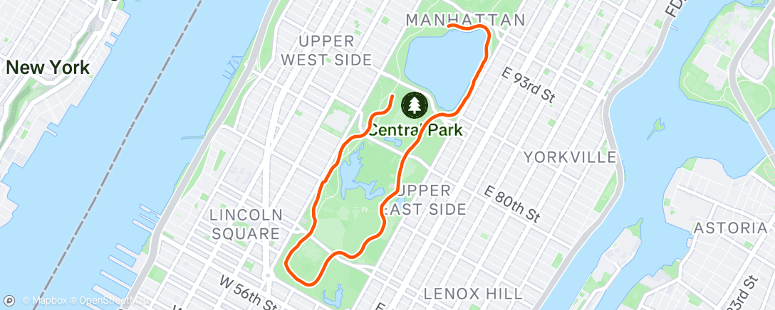 Map of the activity, Morning Run