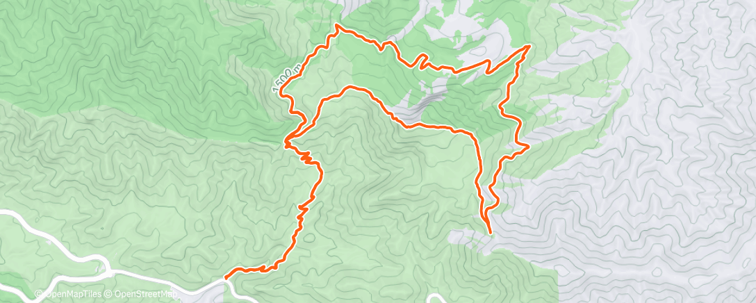 Map of the activity, Morning Hike