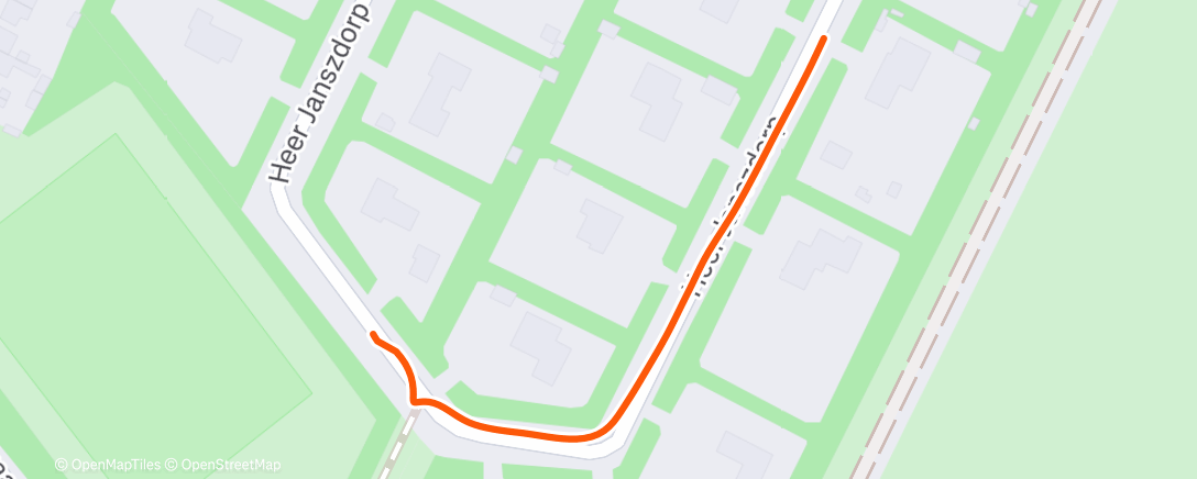 Map of the activity, Avondloop