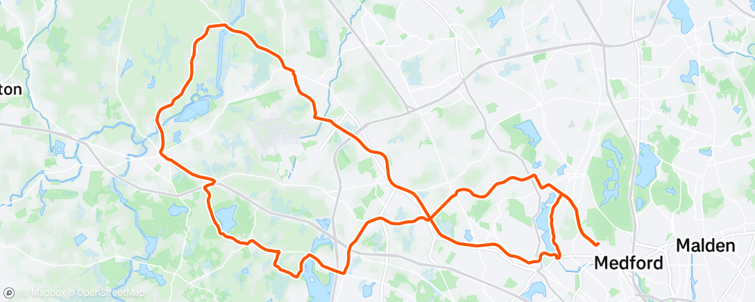 Map of the activity, Rippers Lincoln Loop Extended