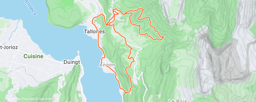 Map of the activity, TALLOIRES 🧭 Plan B