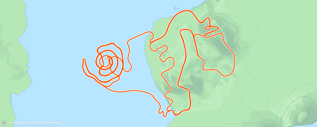 活动地图，Zwift - 60 min