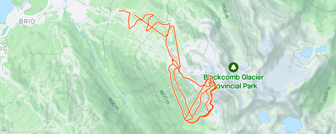 Map of the activity, Another spring day 🌱 - Slopes - A day skiing at Whistler Blackcomb
