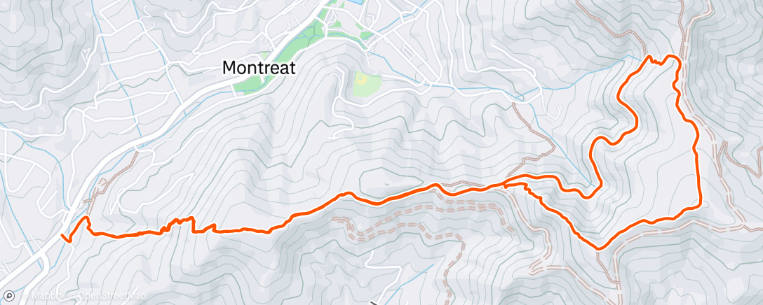 Carte de l'activité Afternoon Trail Run