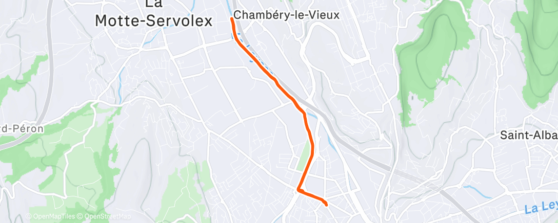 Map of the activity, Run entre 2 patients